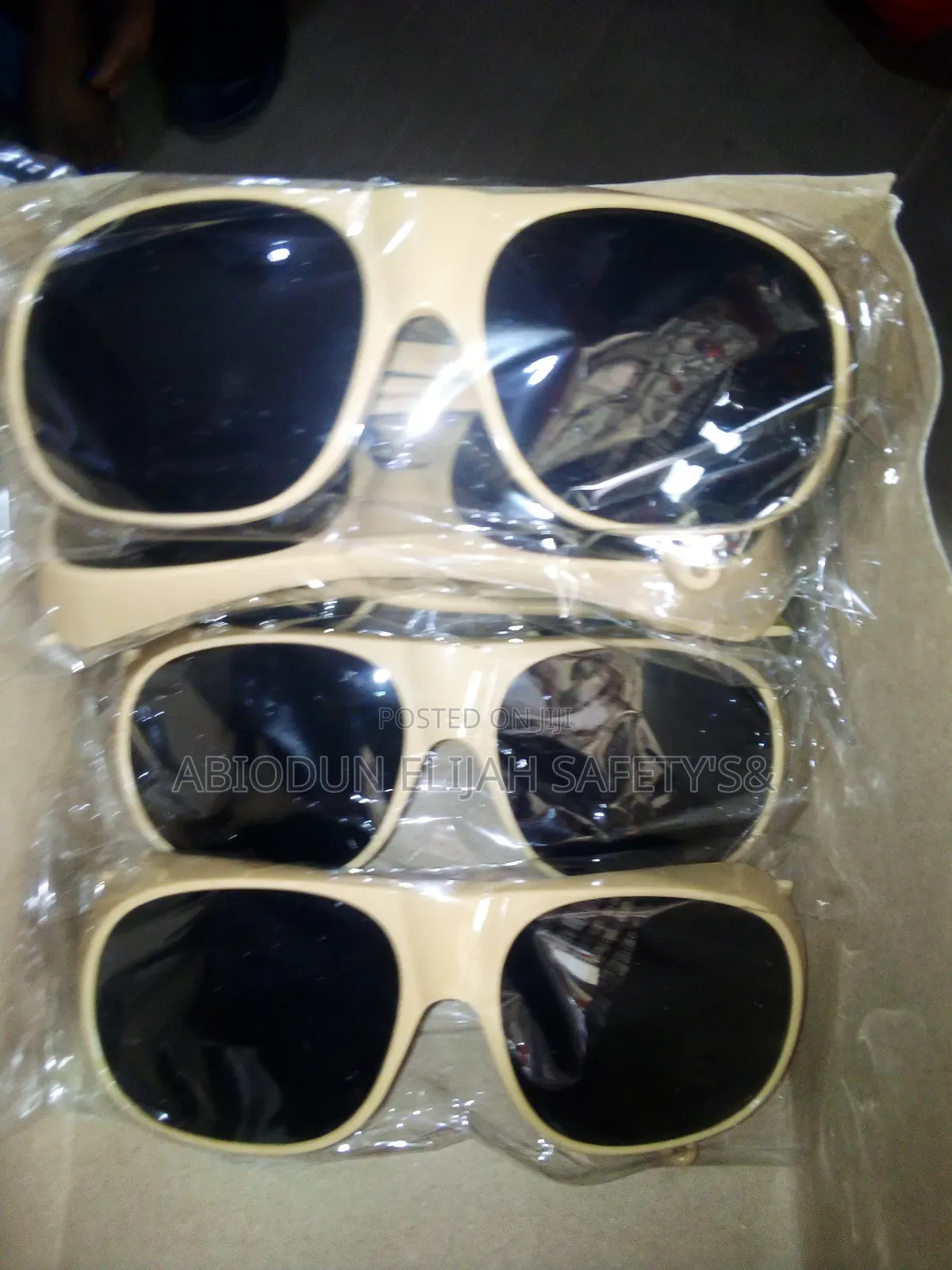 Original Welding Glass Brown Color Blue Glass