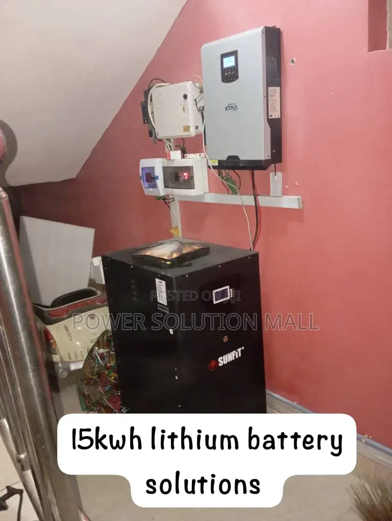 15kwh Lithium Ion Battery Solution With 5kva Hybrid Inverter