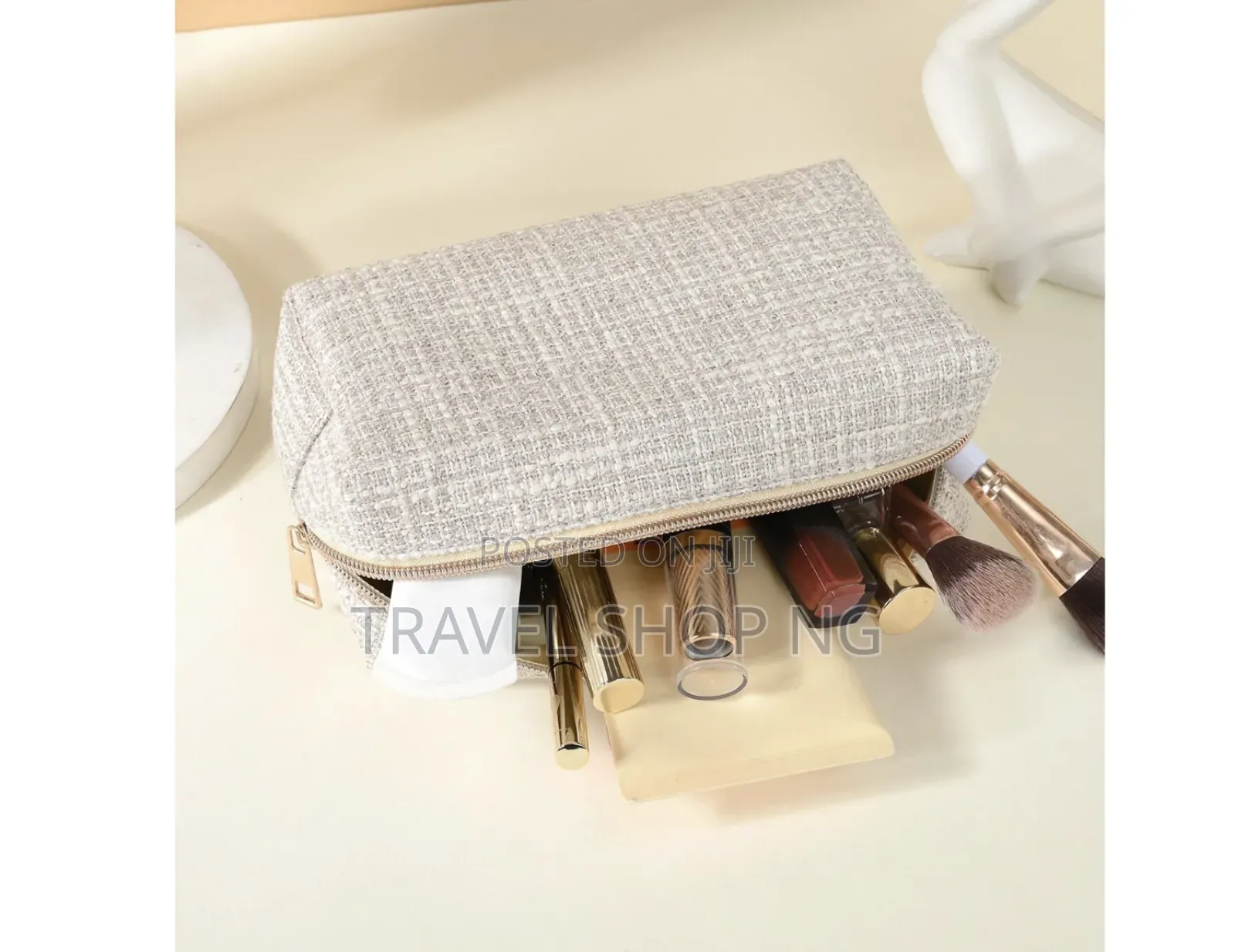 Tweed Make Up Bag