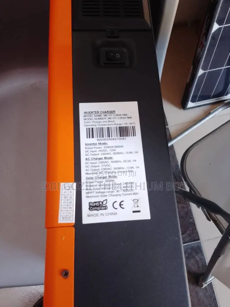 Welion Hybrid Inverter 3kva 24v Is Available in Stock