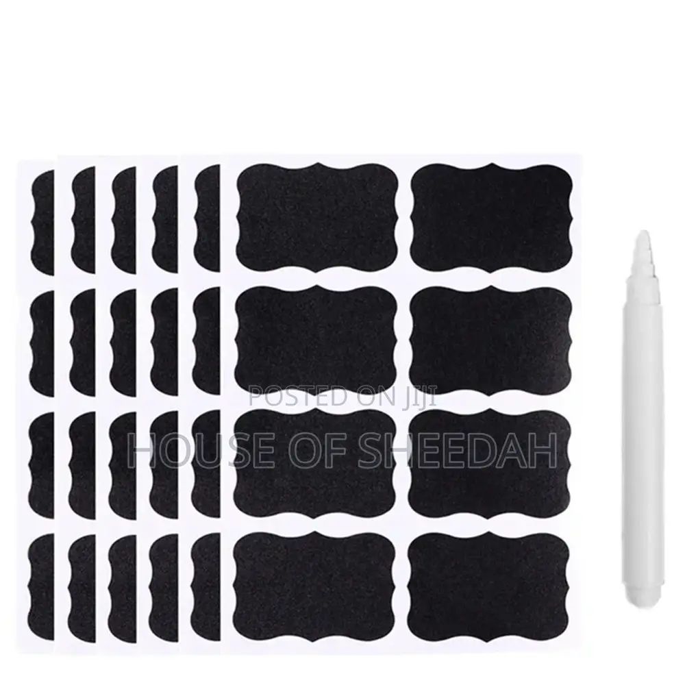 40pcs Eraseable Sheets Labelling Sticker With Pen
