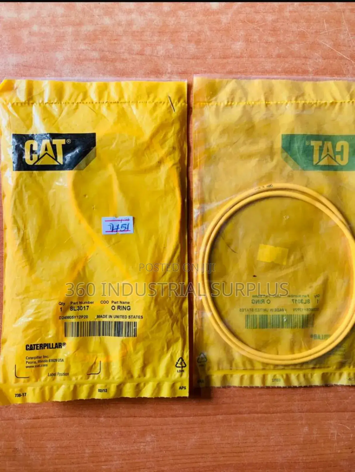 Caterpillar O Ring 8l-3017