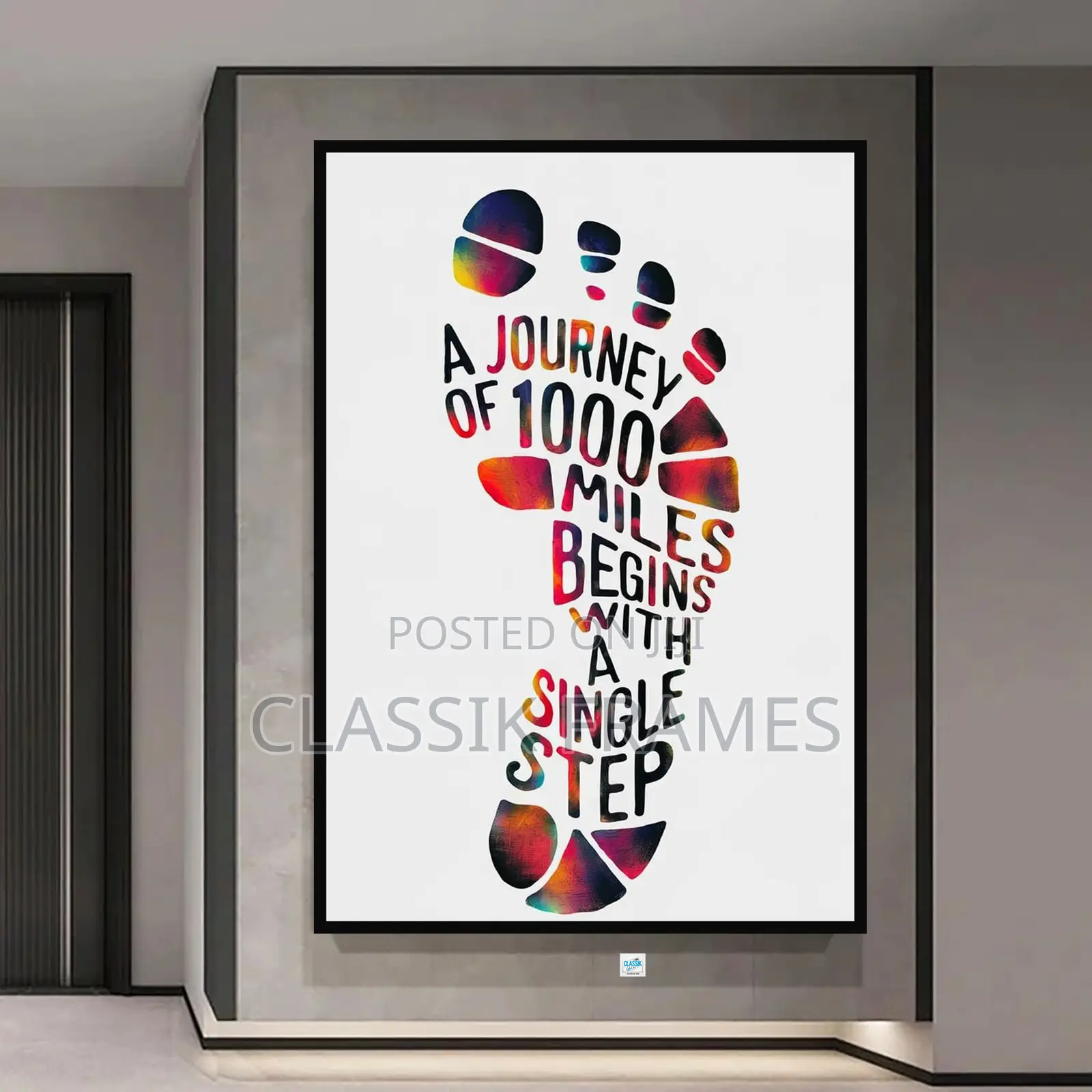 Hd Framed Quotes Digi Painting Wall Art