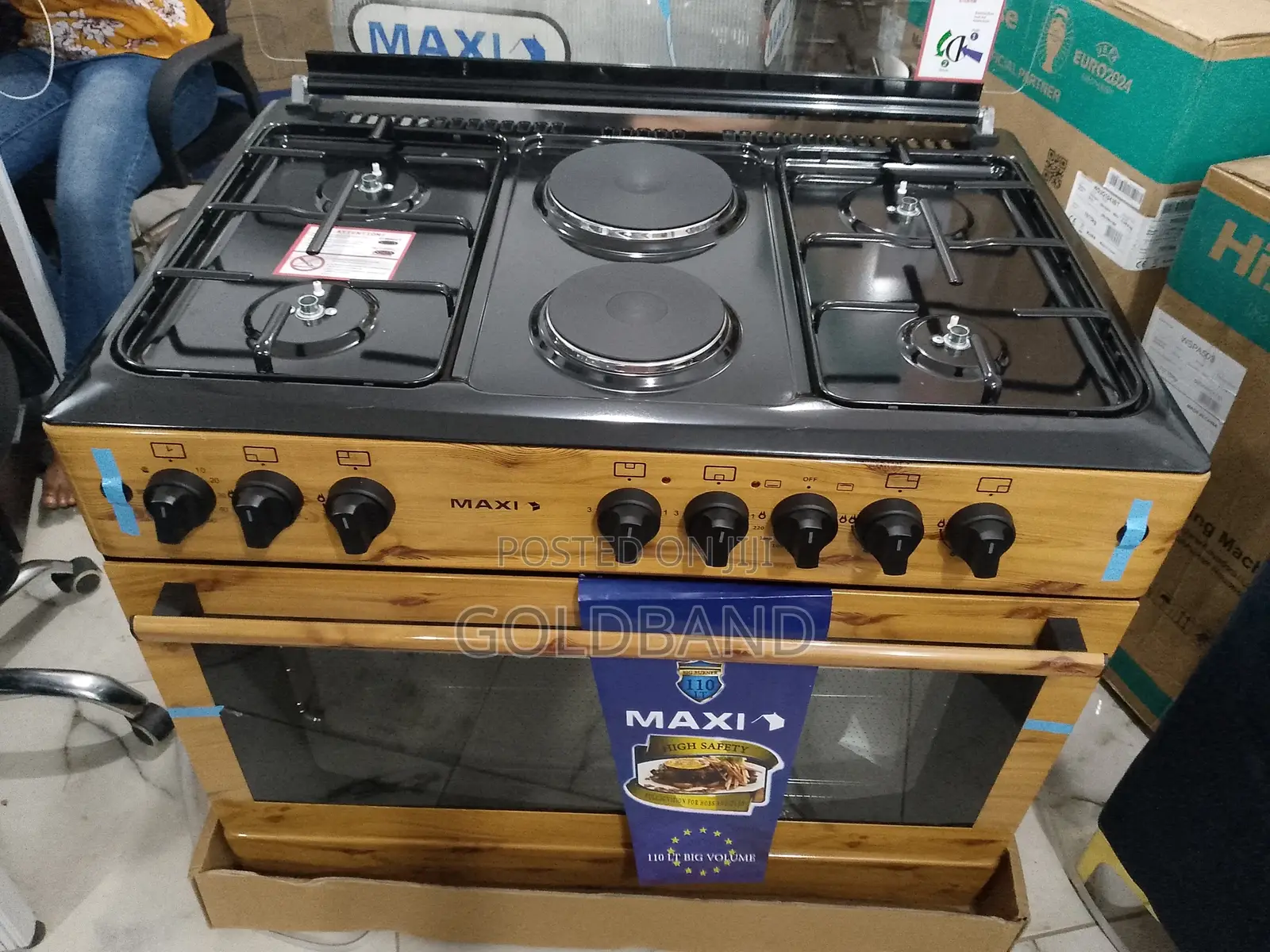 Maxi 60*90 (4+2) Wood Gas Cooker (Time Saving)
