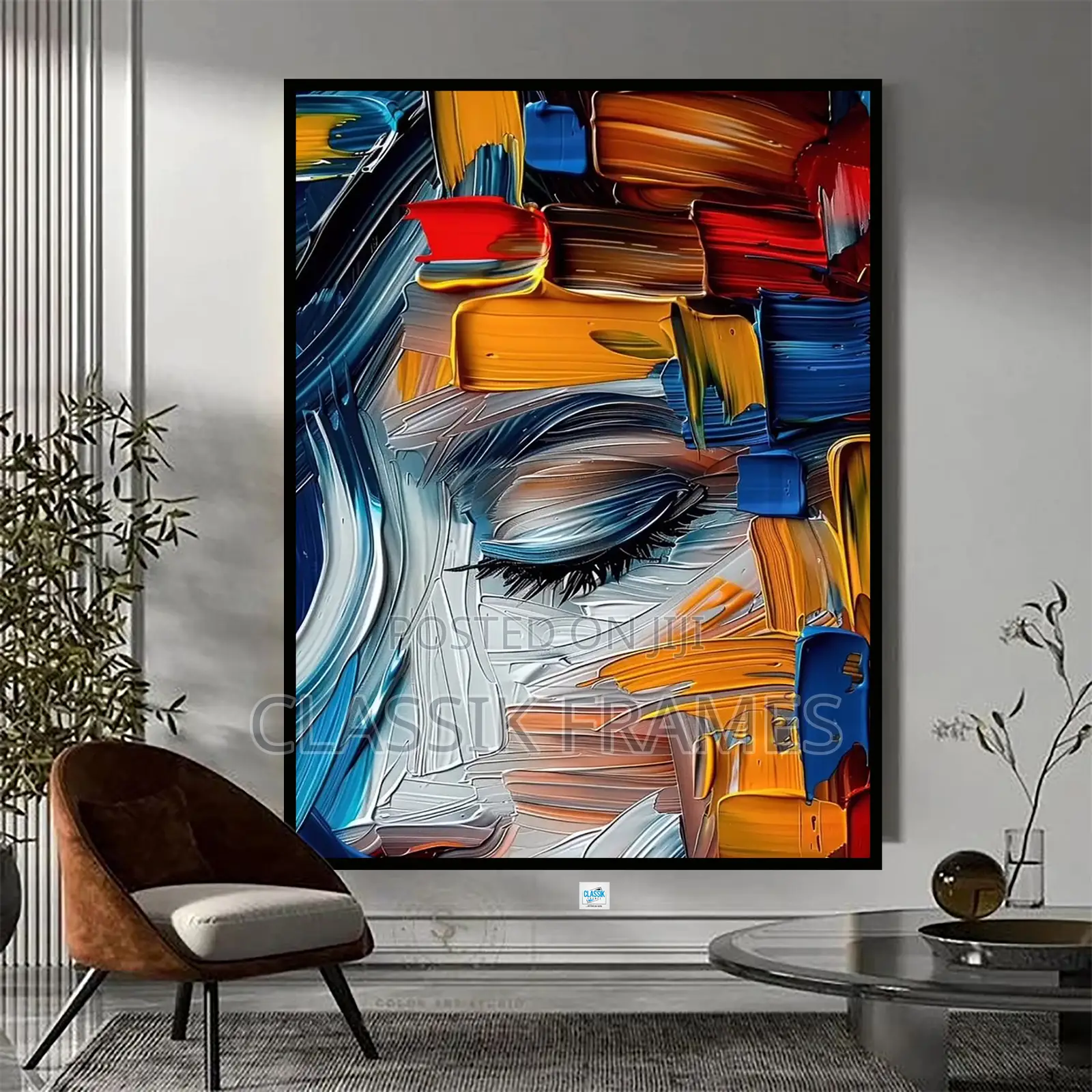Duwell Abstract Multiple Colour Painting Wall Art