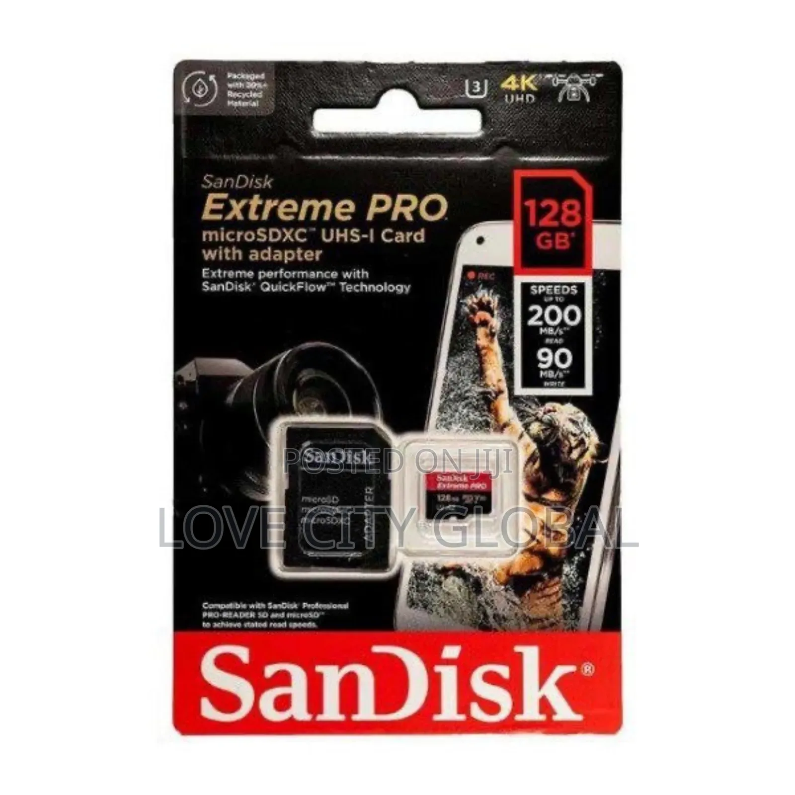 Sandisk Extreme PRO 128GB Detachable Memory Card Adapter