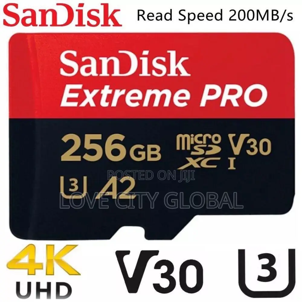Sandisk Extreme Pro 256GB 200mbps SDXC UHS Micro Memory Card