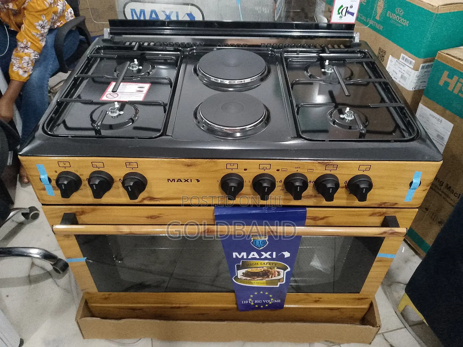 Maxi 60*90 (4+2) High Functional Wood Gas Cooker