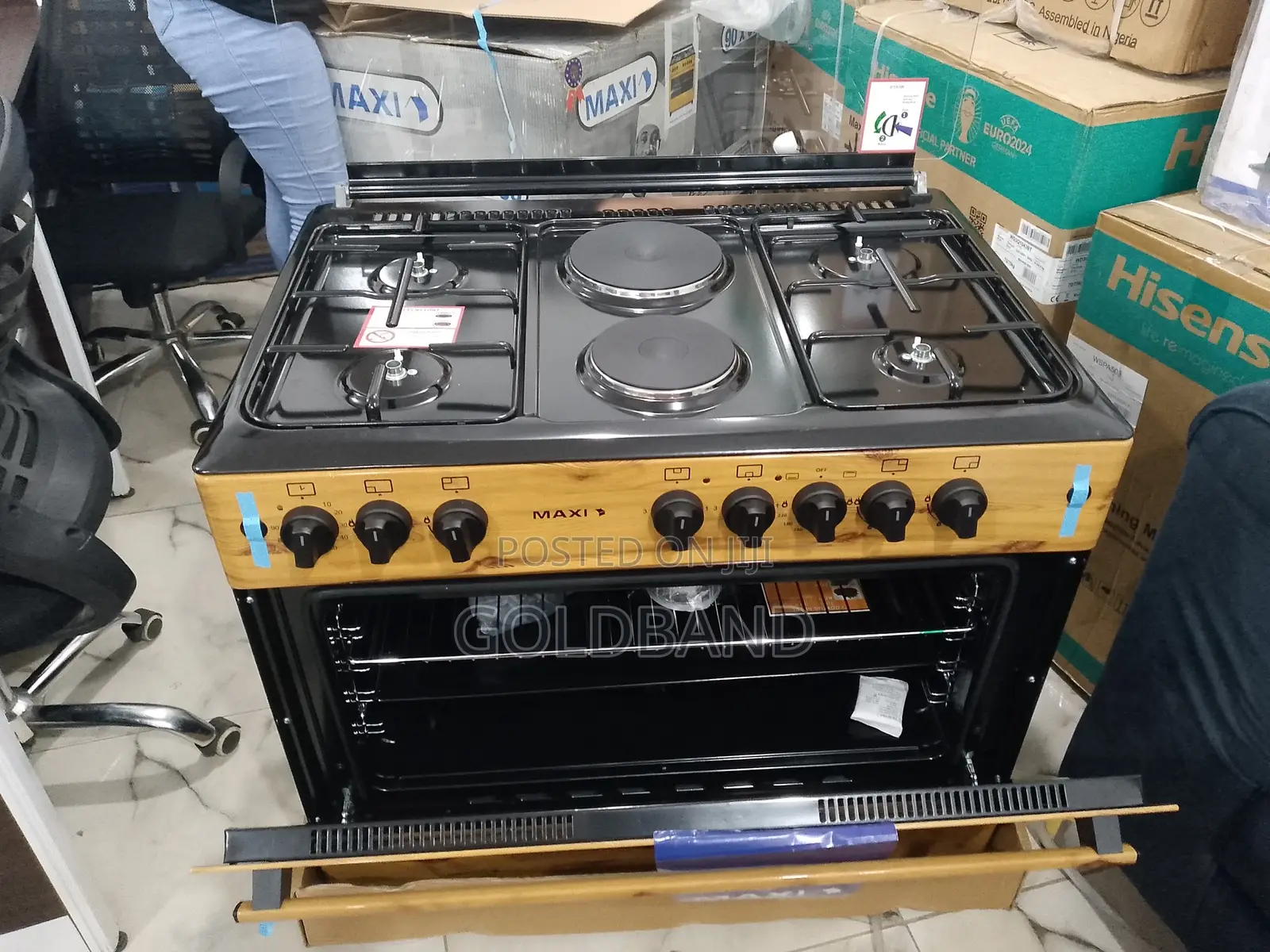 Maxi 60*90 (4+2) Modern Design Wood Gas Cooker