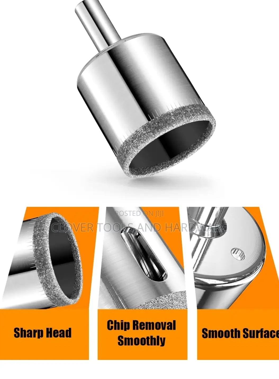 Diamond Hole Saw Set, Glass Drill Bit for Ceramic Tile Etc