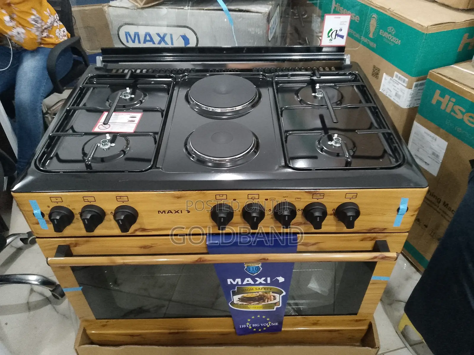 Maxi 60*90 (4+2) Newly Built Wood Gas Cooker