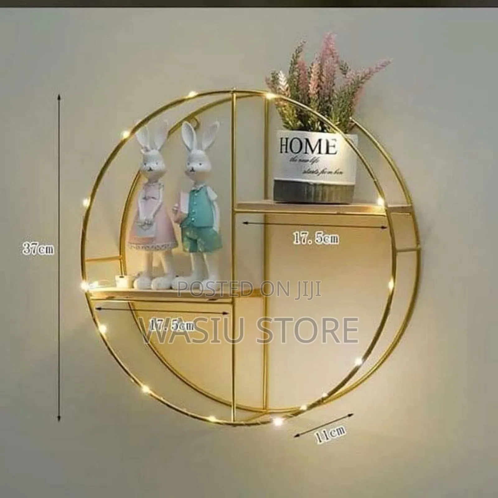 Round Nordic Style Iron Wall Shelf