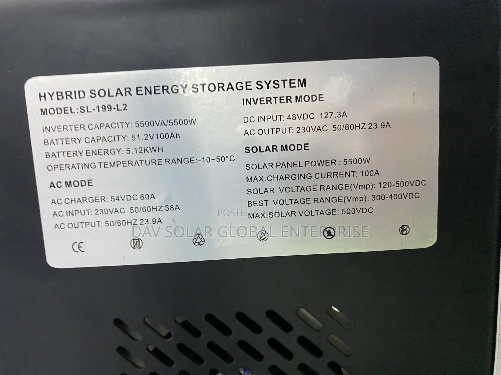 5500w Solar Generator