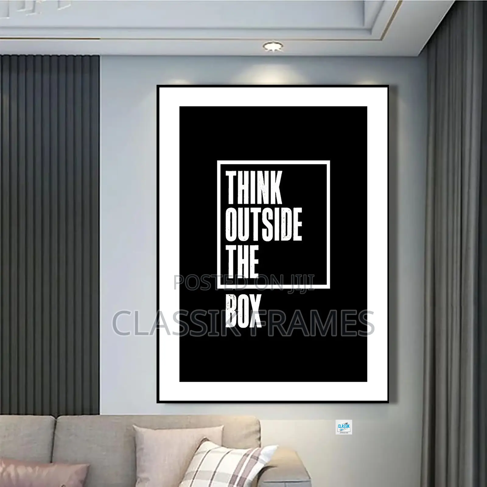 Hd Motivational Quote Think Outside the Box Digi Wall Art