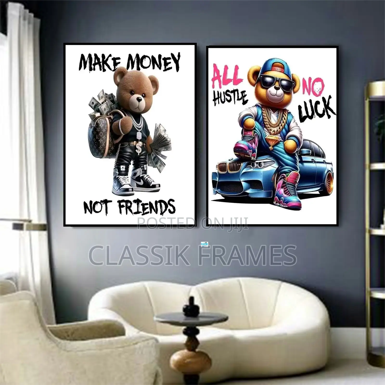 Hd Framed Matte Artistis Craft Make Mioney Friends Walla