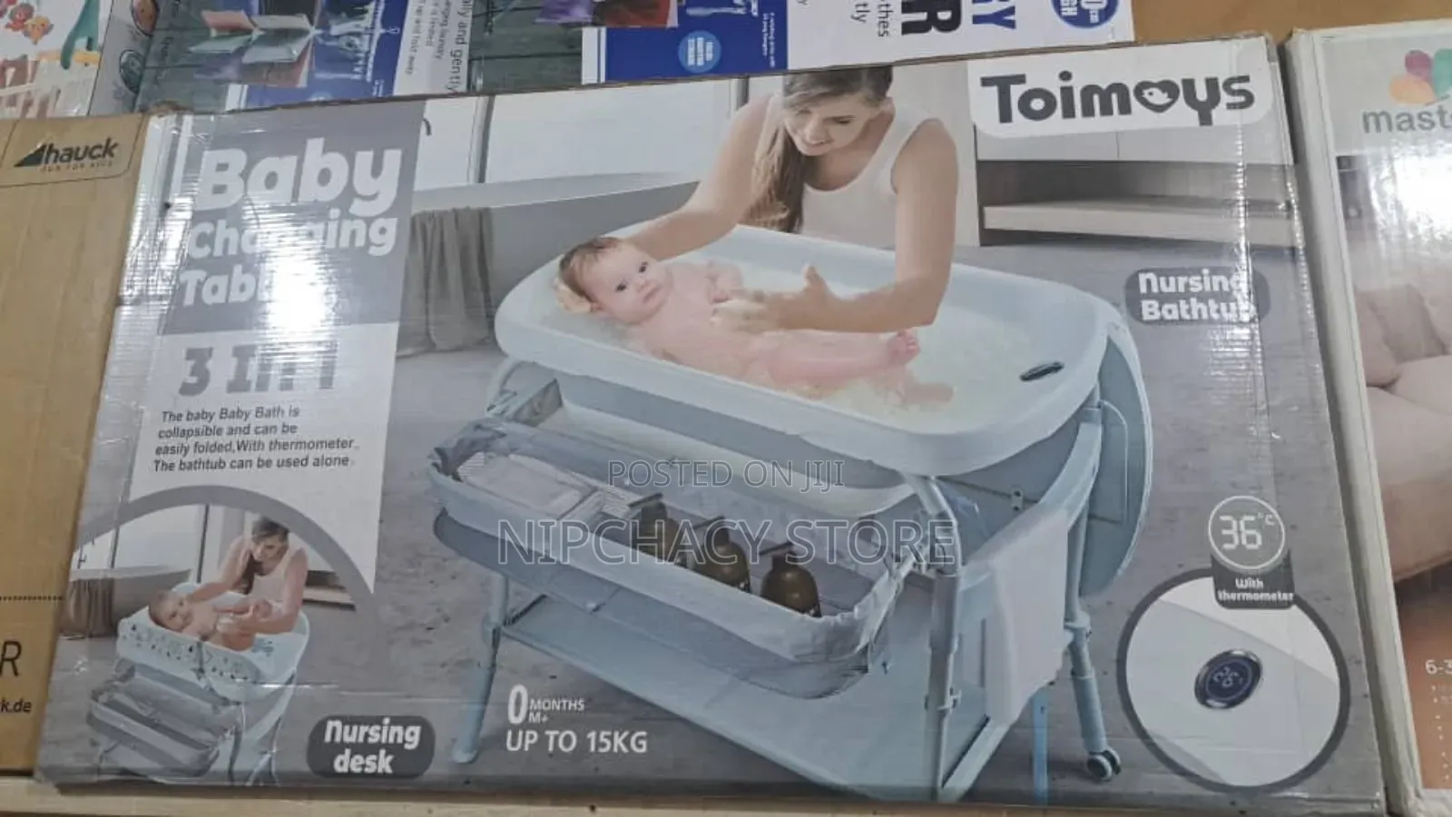 Baby 3in1 Deluxe Standing Foldable Bathing Tub Set
