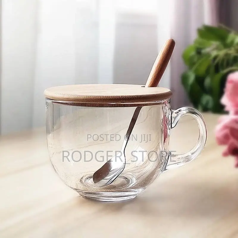 Soup Cup With Wooden Spoon