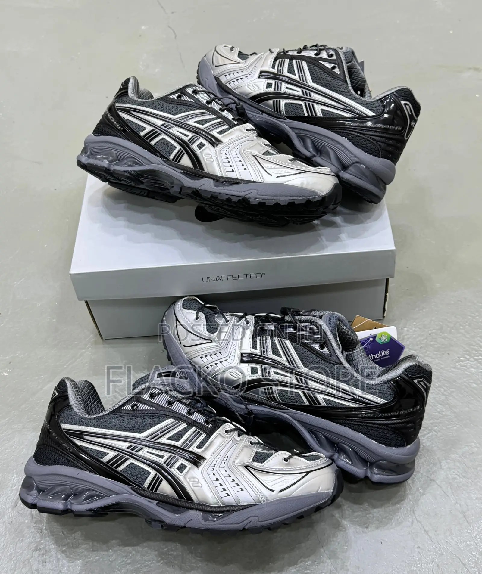 Original Asics X Unaffected Gel-Kayano 14 Silver Sneakers