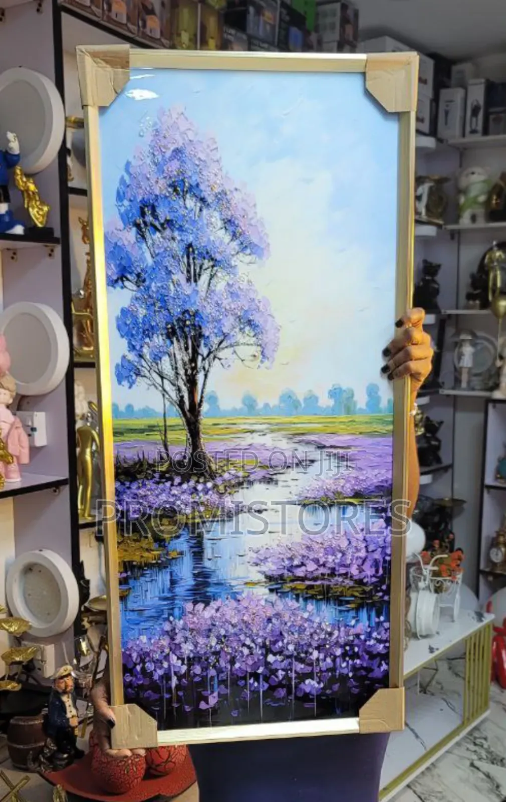 Crystal Wall Acrylic Painting/Stone Art Frame 40cmx90cm