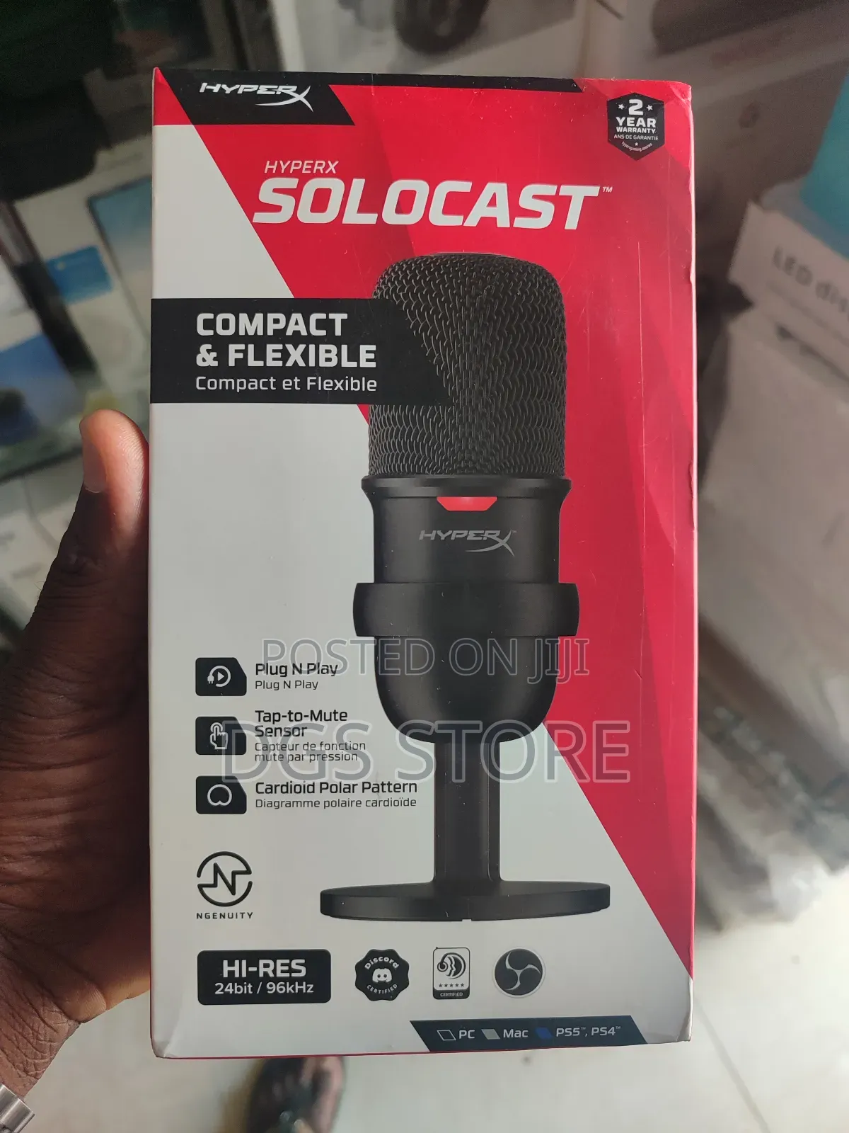 Hyperx Solocast Condenser Gaming Microphone