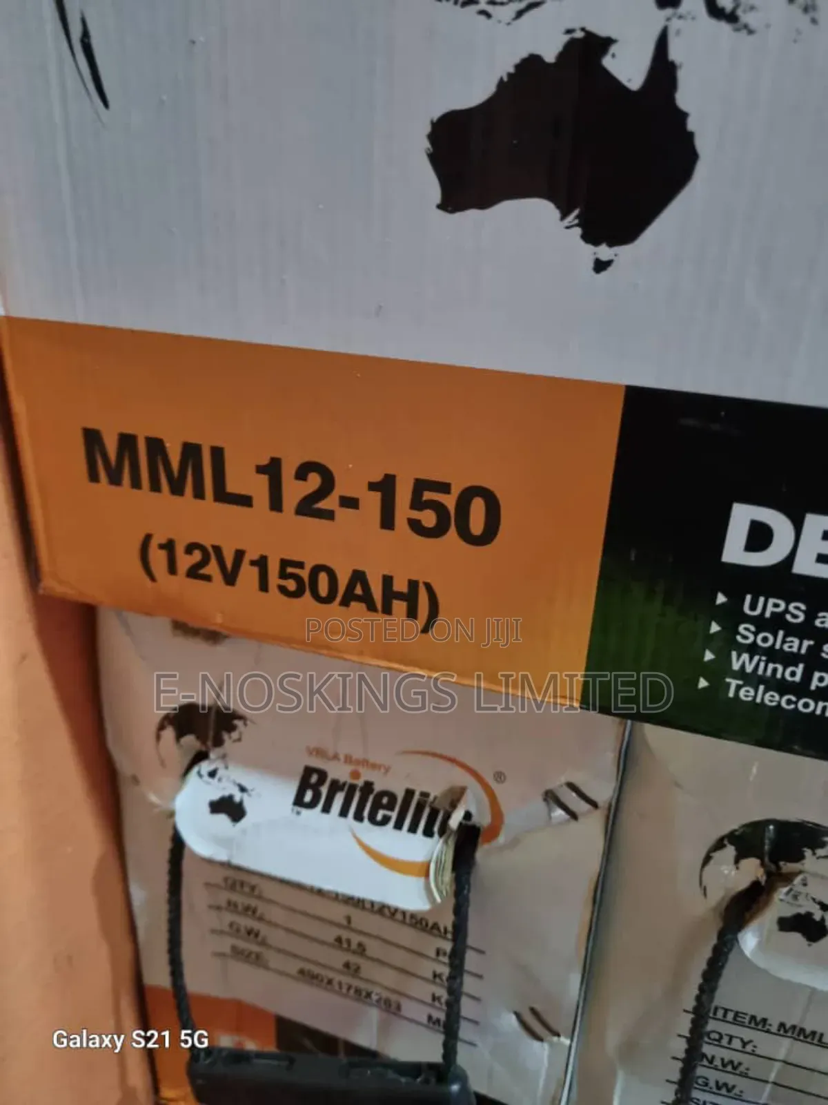 150ah 12v Btitelite Gel Battery