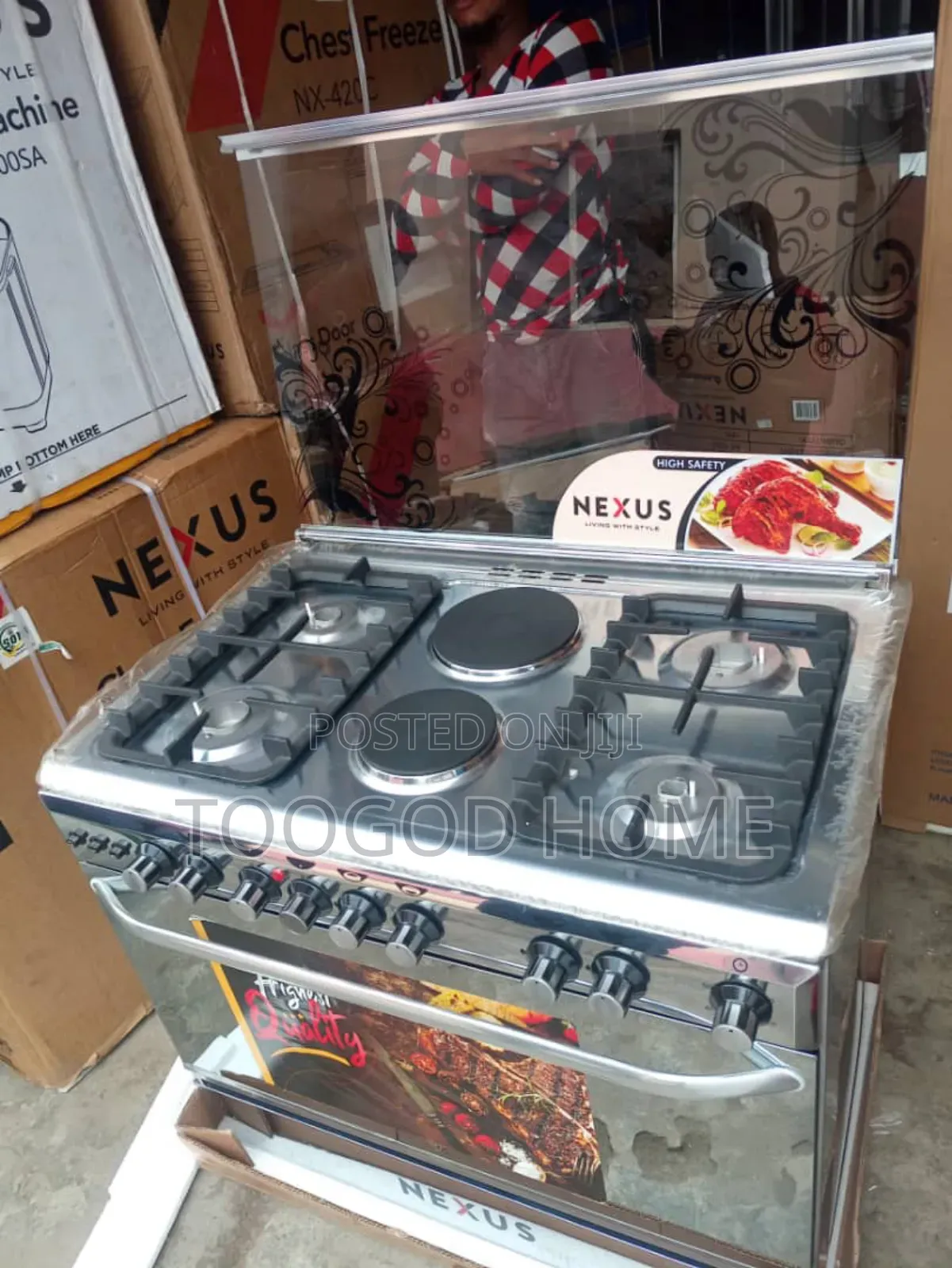 Nexus 6burner Gas Cooker 4gas 2 Electric