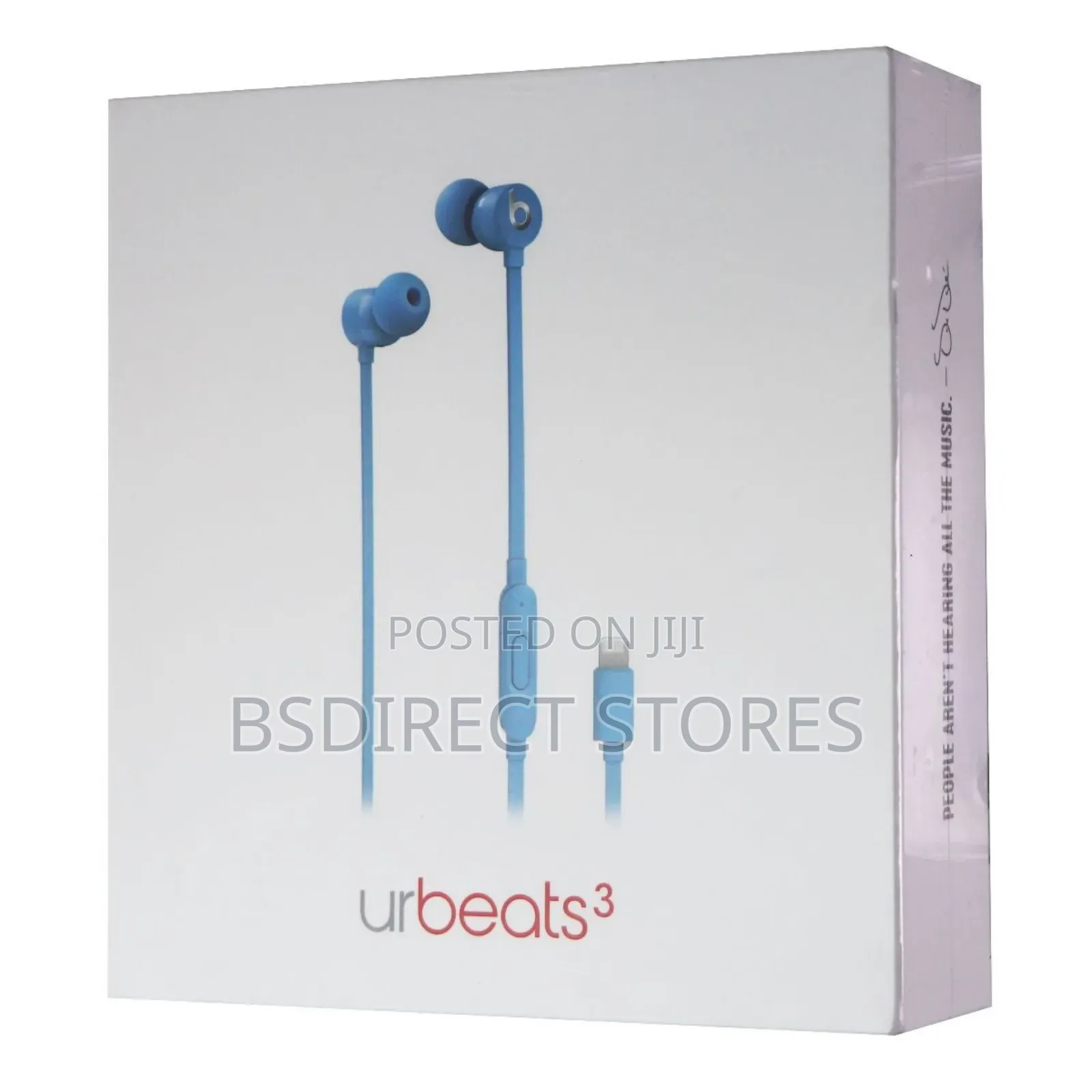 BLUE Beats by Dr. Dre Urbeats 3 Earphones Lightning Canal
