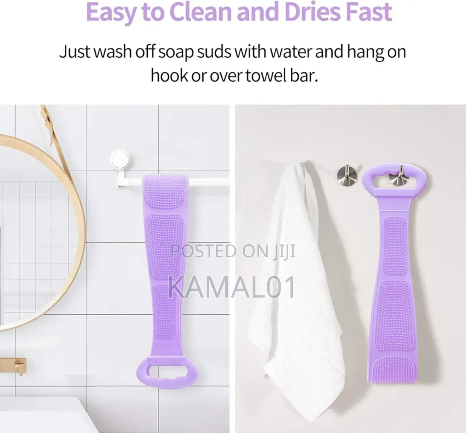 Silicone Bath Body Brush Longest Quick Foaming Cleaner