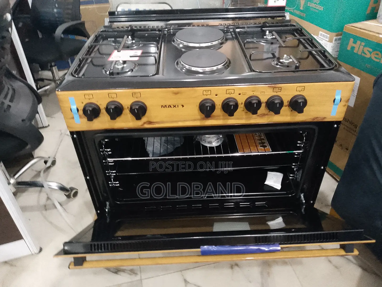Maxi 60*90 (4+2) Wood Gas Cooker (Perfect Cooking Companion)