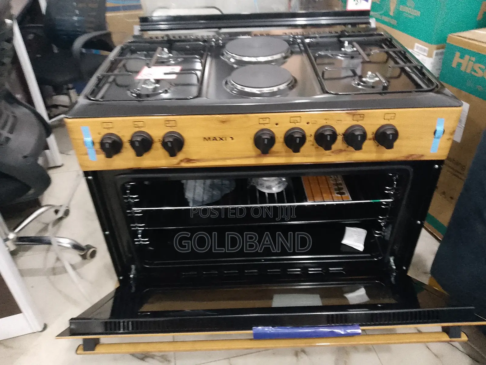 Maxi 60*90 (4+2) Wood Gas Cooker (Meal Made Easy)
