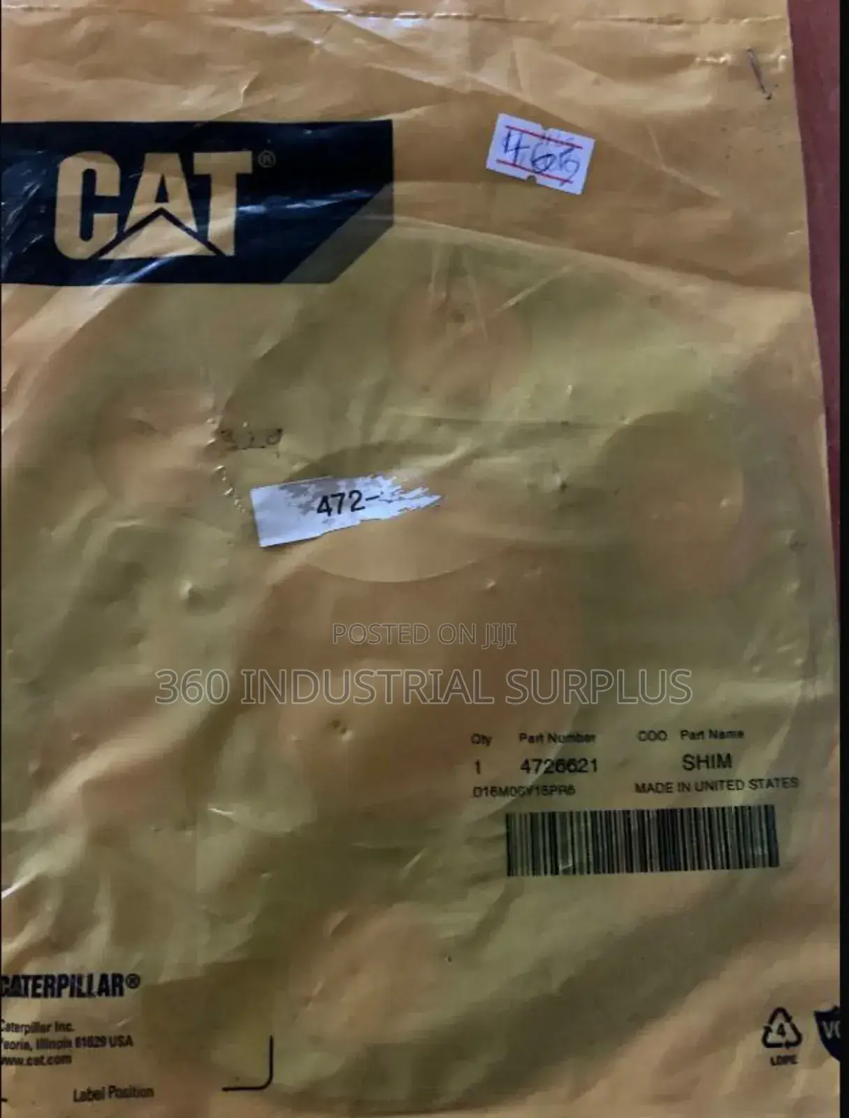 CATERPILLAR Shim 472-6621