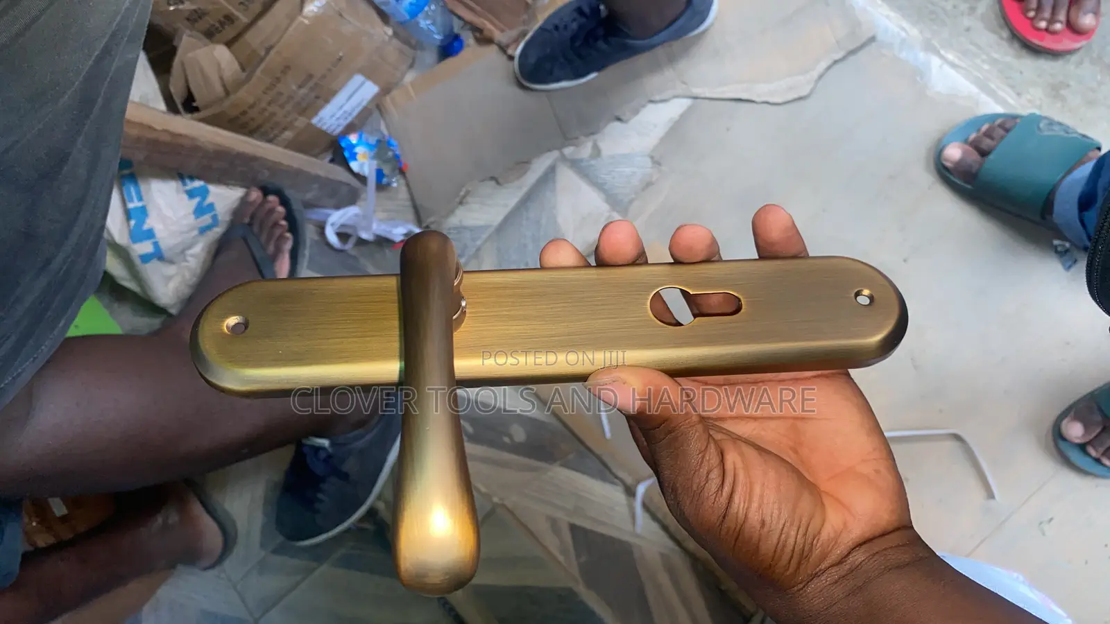Heavy Duty Door Handle Key Bronze/Gold