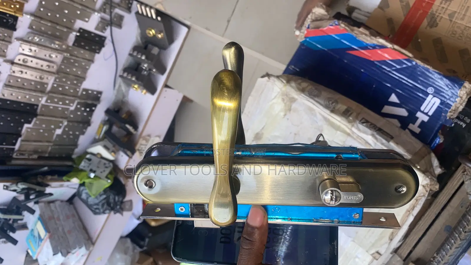 Heavy Duty Door Handle Key Bronze/Gold