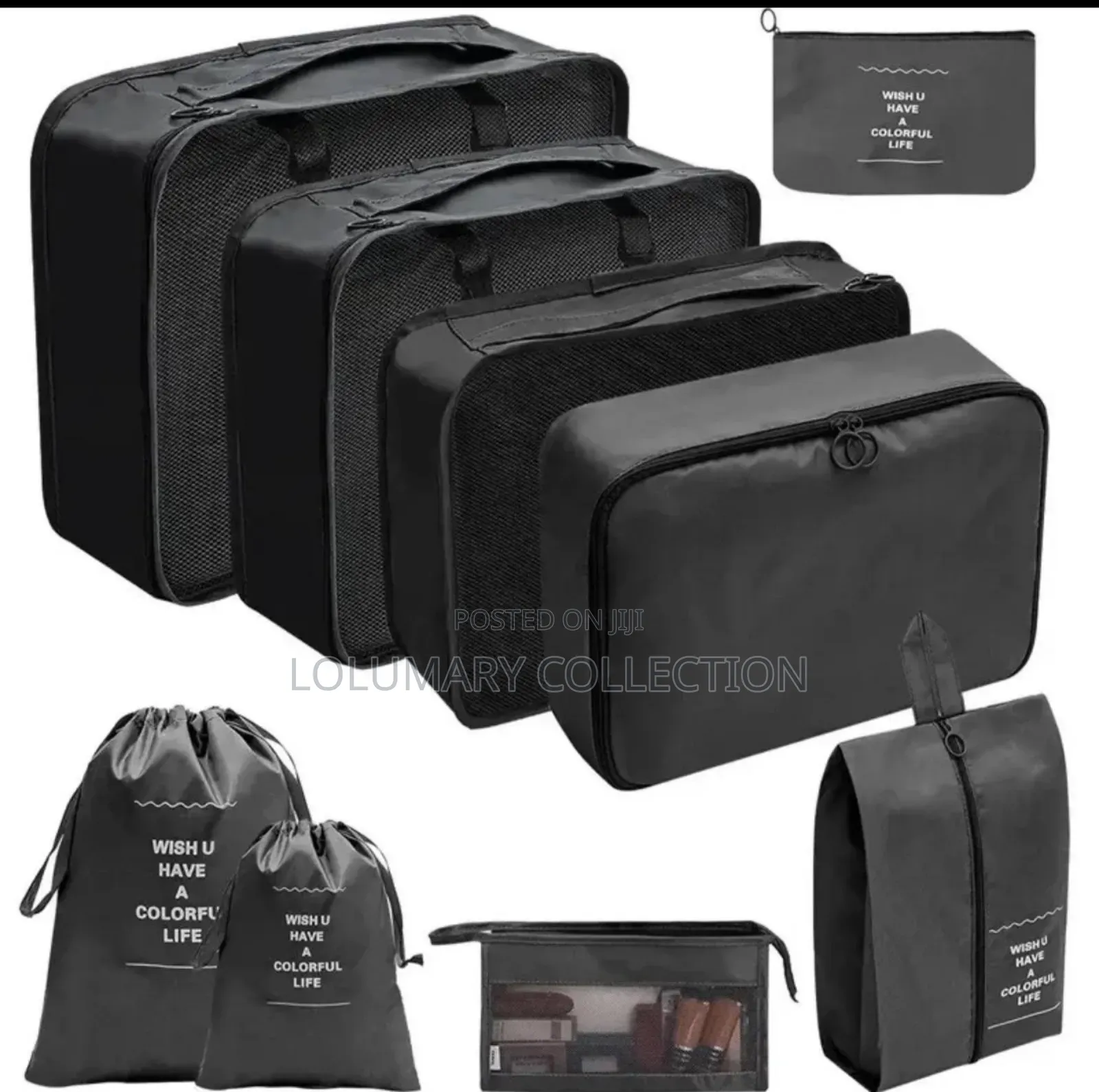 9pcs Set Travel Bag Organizer 9pcs Set Travel Organizer