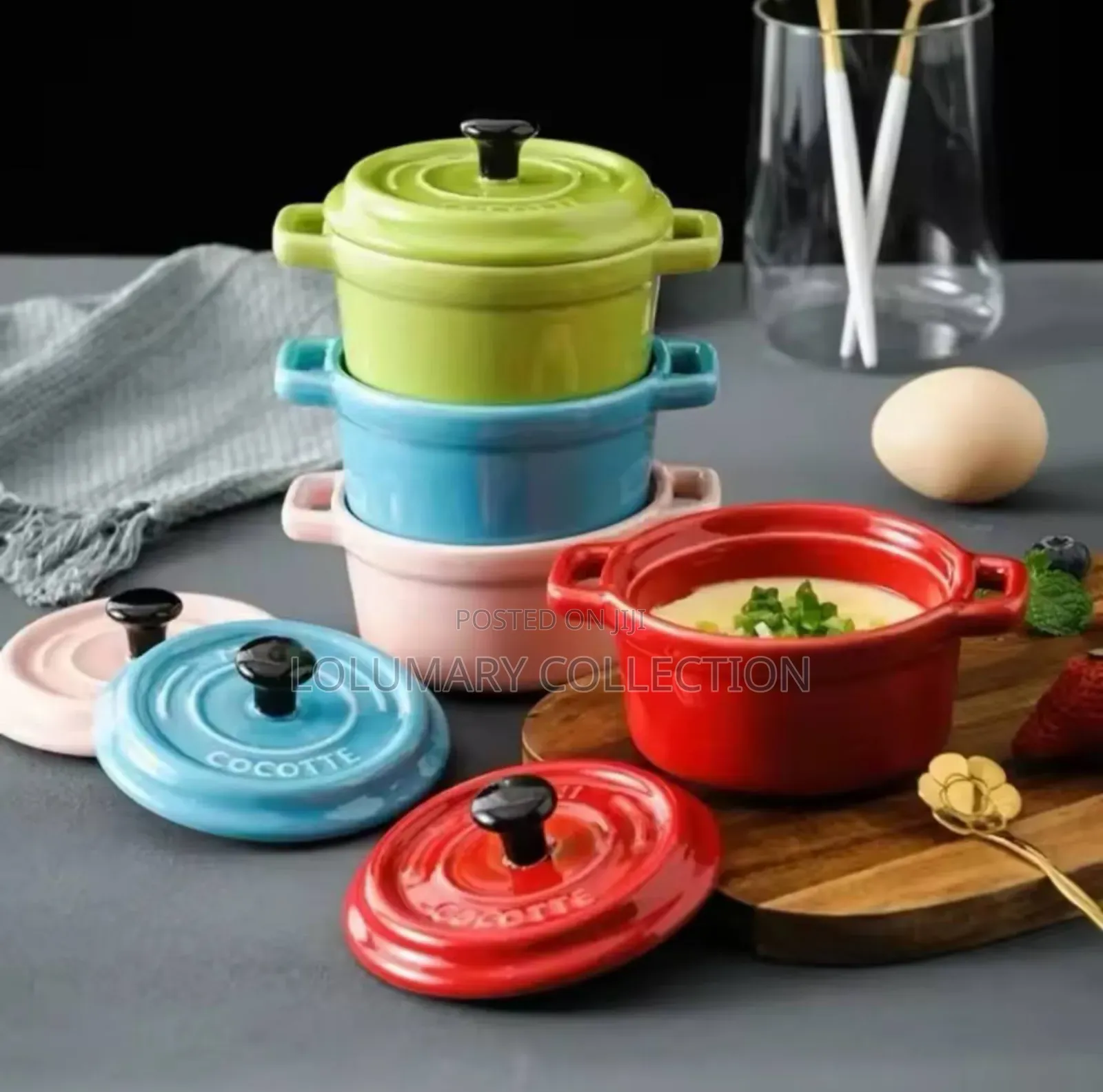 Ceramic Bowl Ramekins With Lids,Oven Safe