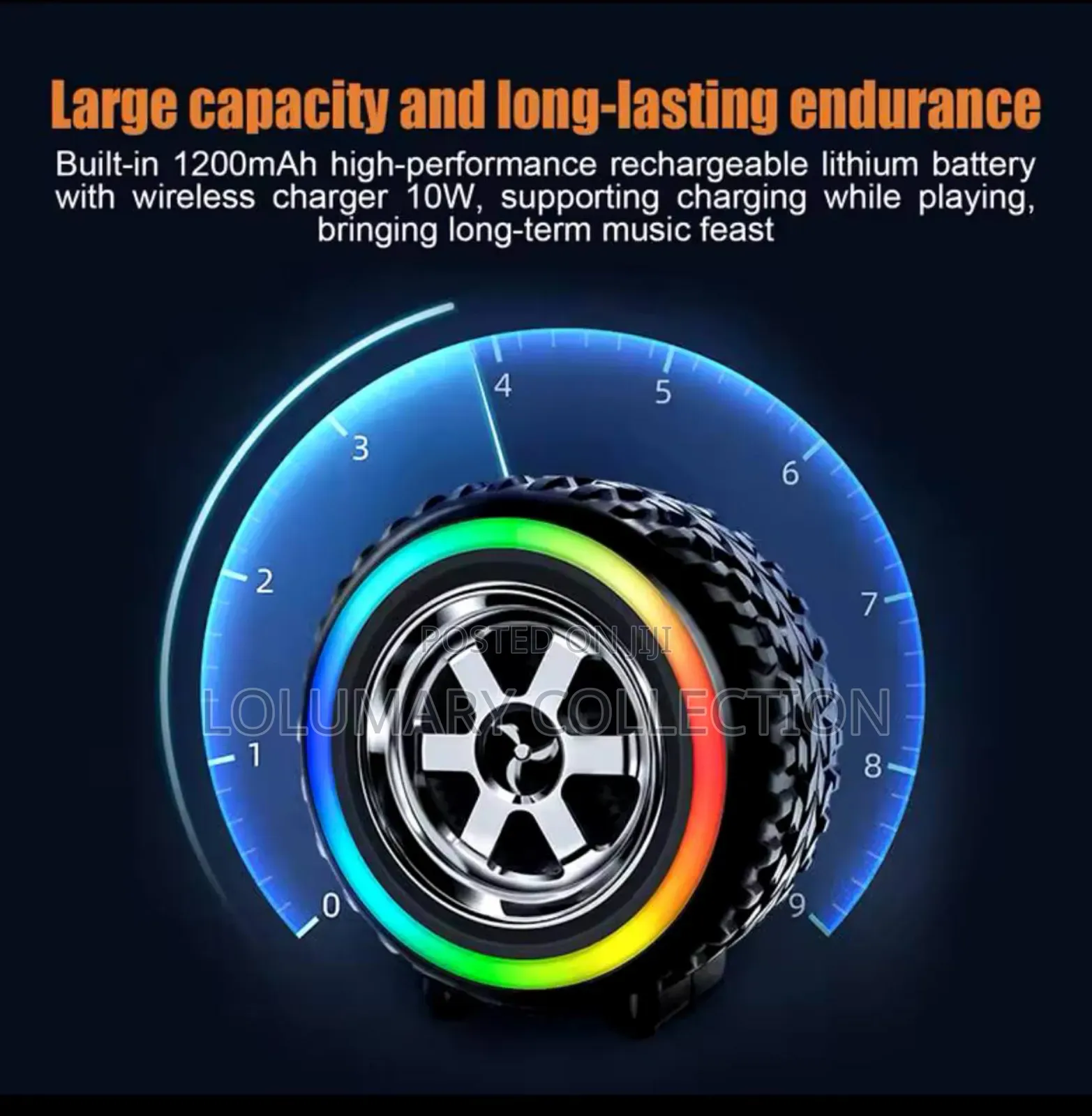 Car Wireless Bluetooth Speaker Wireless Speaker Car Wheel