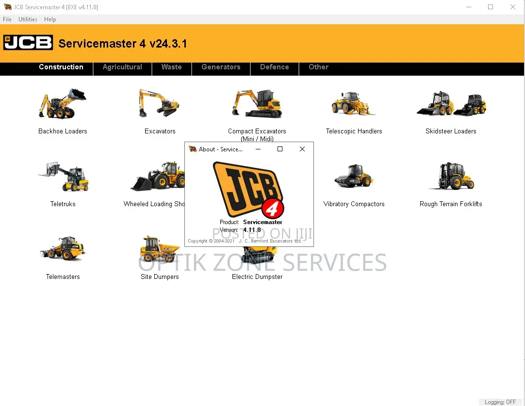 JCB Service Master Diagnostic Software For JCB