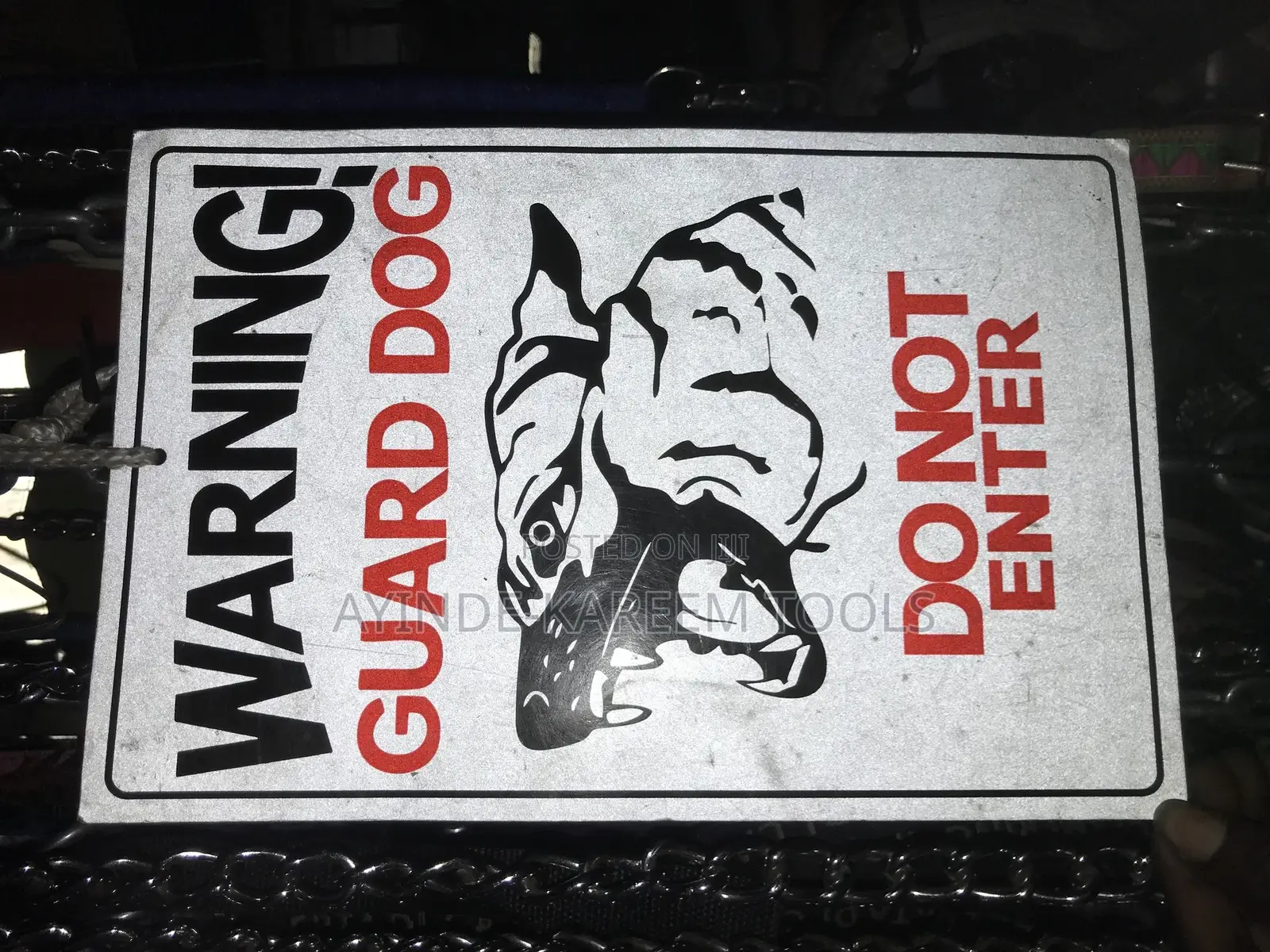 Dog Warning Sign(Beware of Dog Sign)