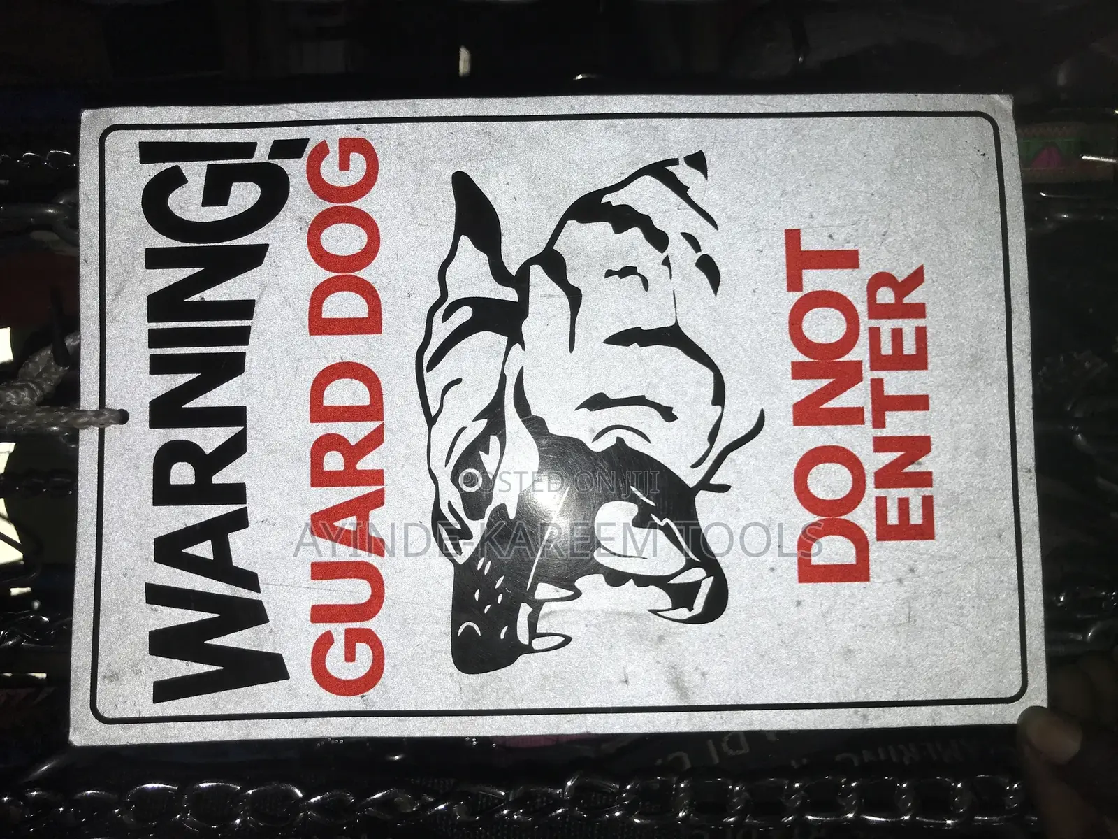 Dog Warning Sign(Beware of Dog Sign)