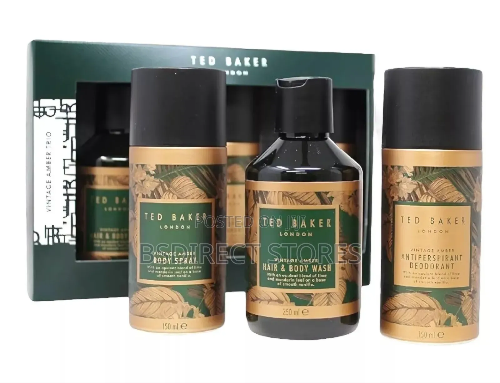 Ted Baker Vintage Amber Trio Men's Bodycare Pamper Gift Set