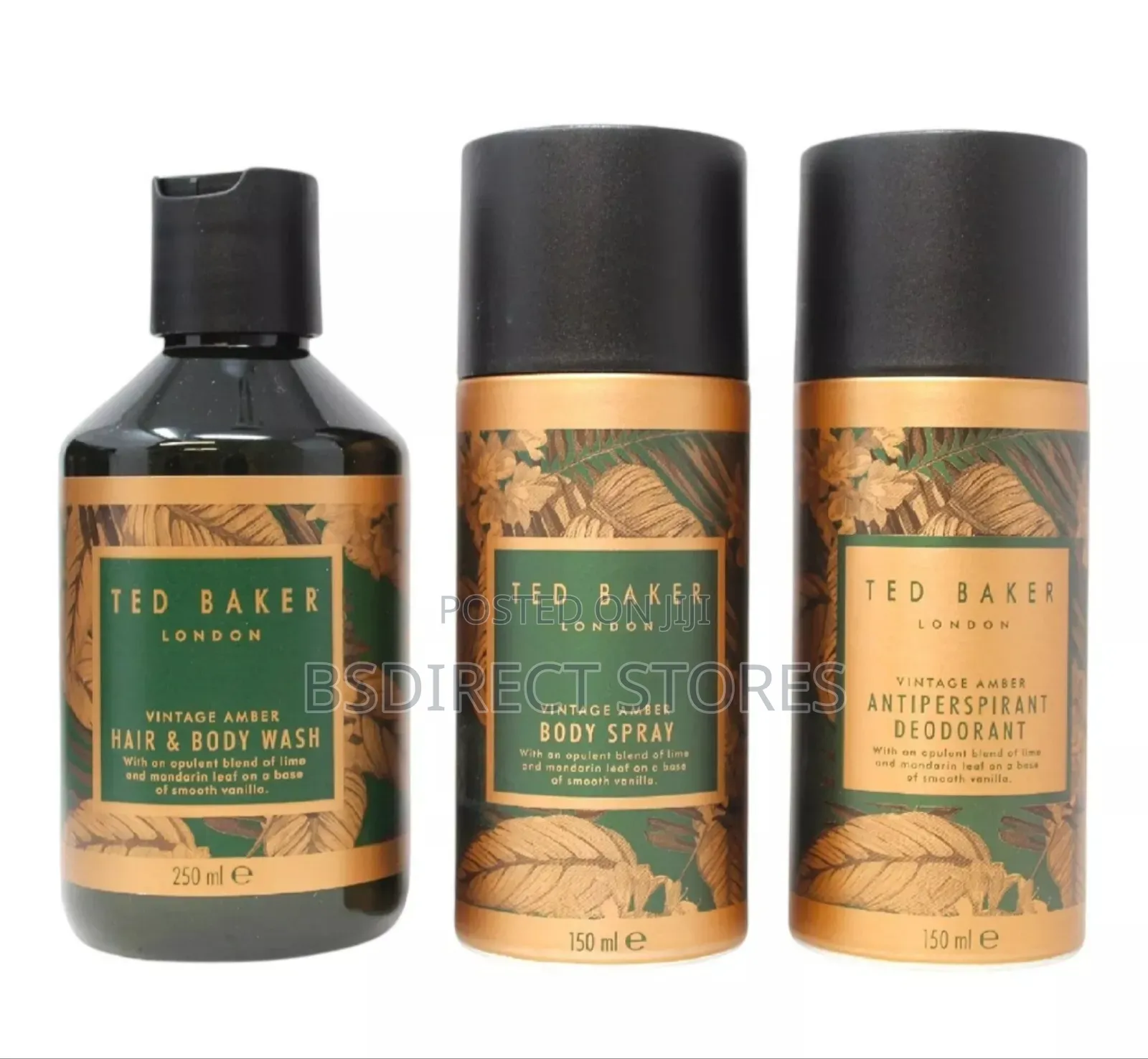 Ted Baker Vintage Amber Trio Men's Bodycare Pamper Gift Set