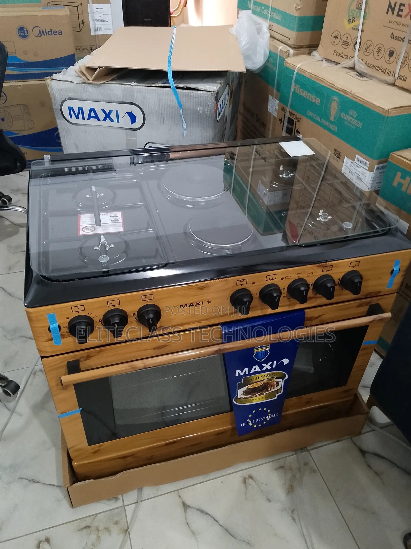 Maxi (4 Burner+2 Electric) ''Top Performance'' Gas Cooker