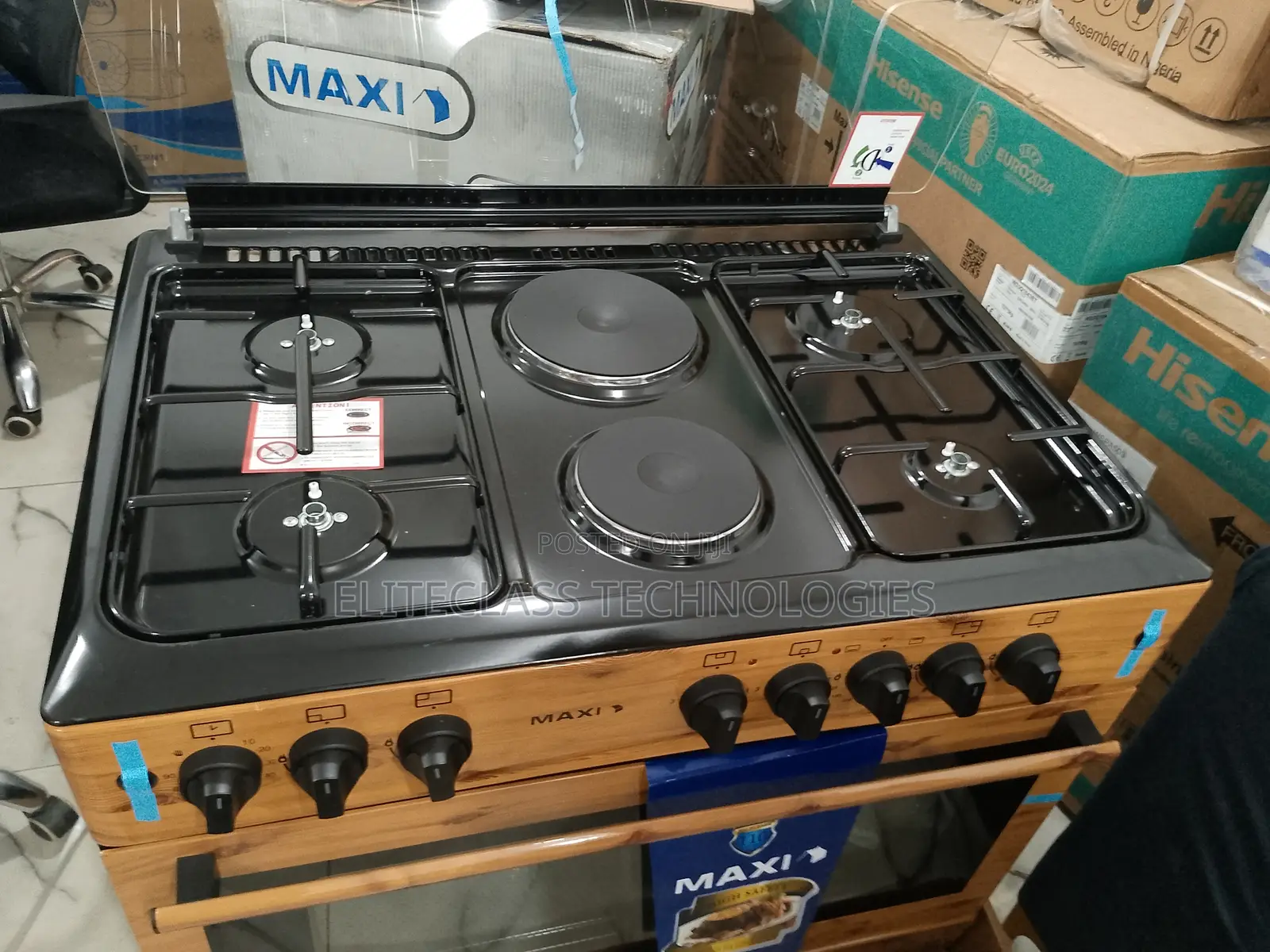 Maxi (4 Burner+2 Electric) ''Best Rate'' Gas Cooker