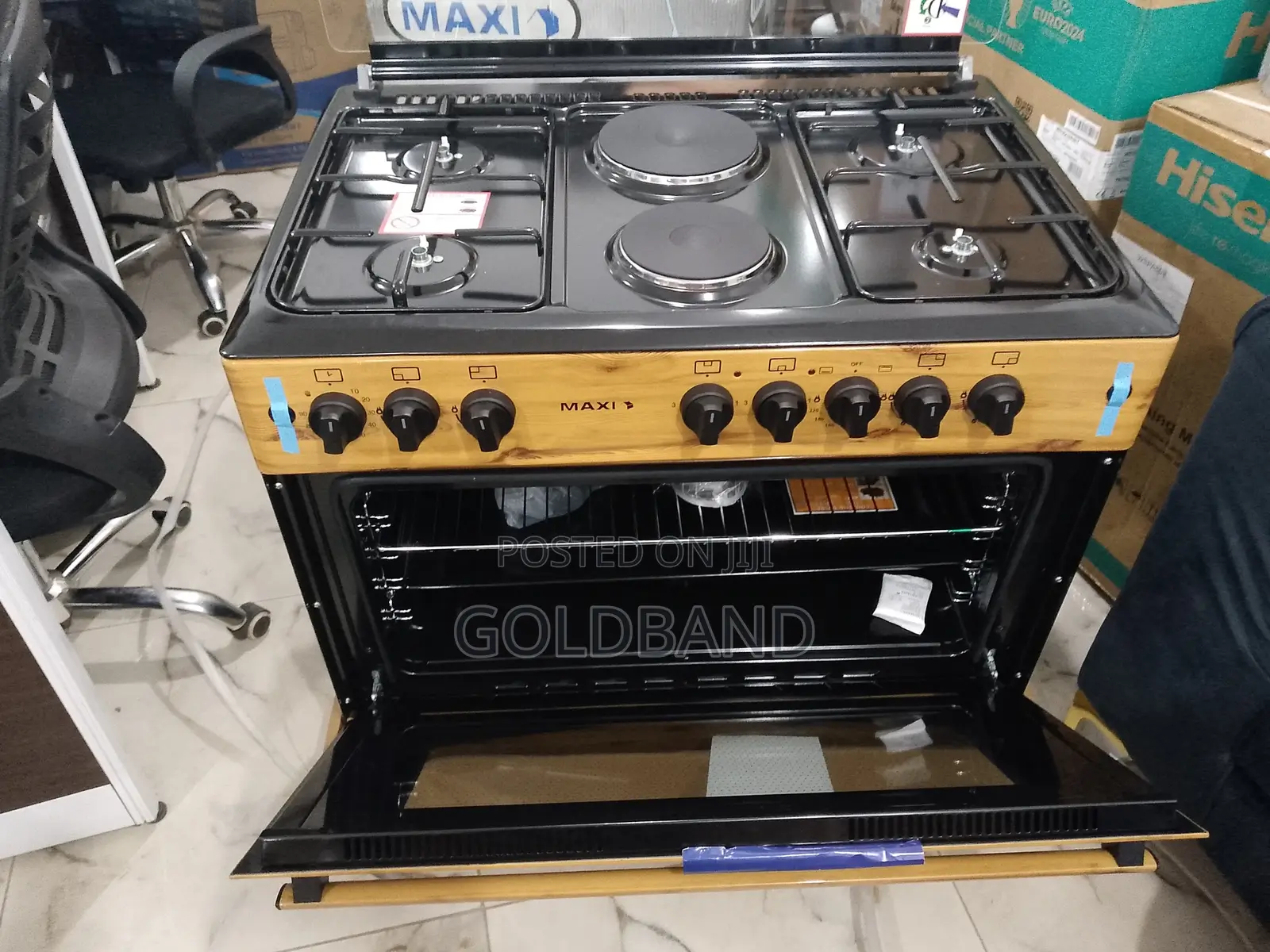 Maxi Wood 60*90 (4+2) Smart Gas Cooker