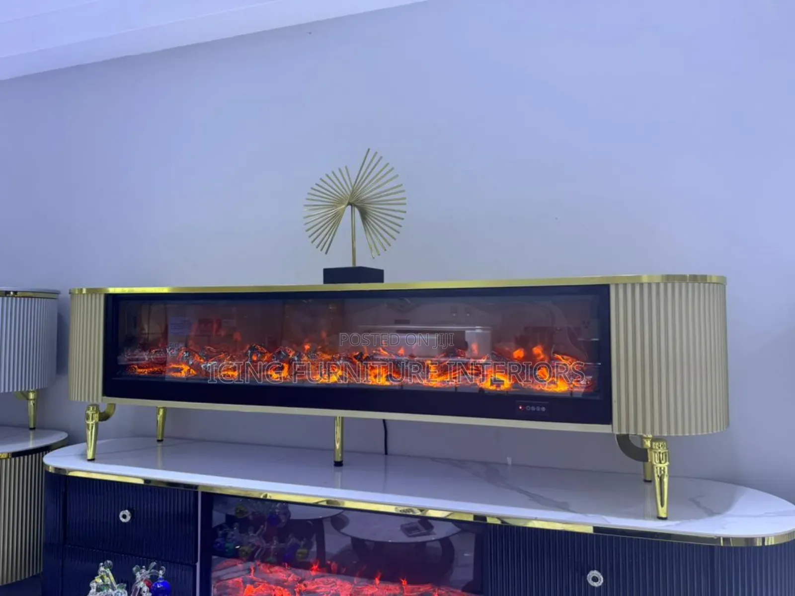 Top Quality Tv Stand With Fire Flame