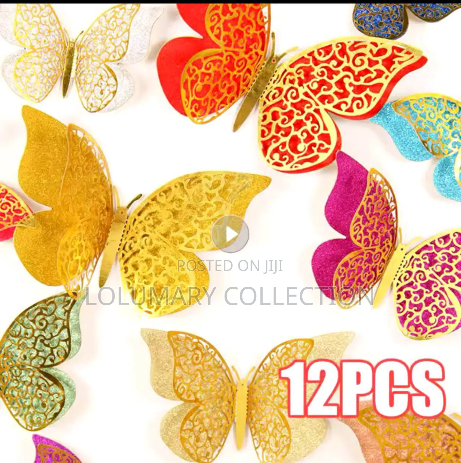 12pcs 3D Butterfly Wall Decor Wall Sticker Art Decals