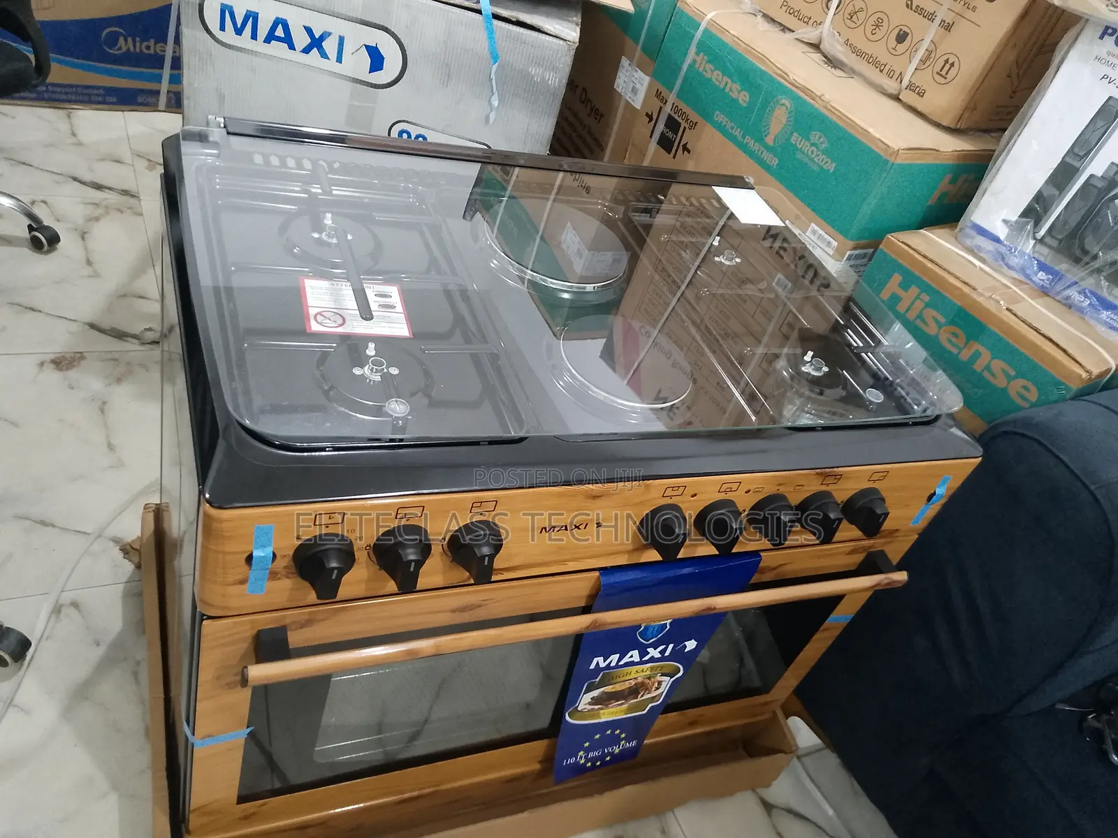 Maxi (4 Burner+2 Electric) ''Top Tier'' Gas Cooker