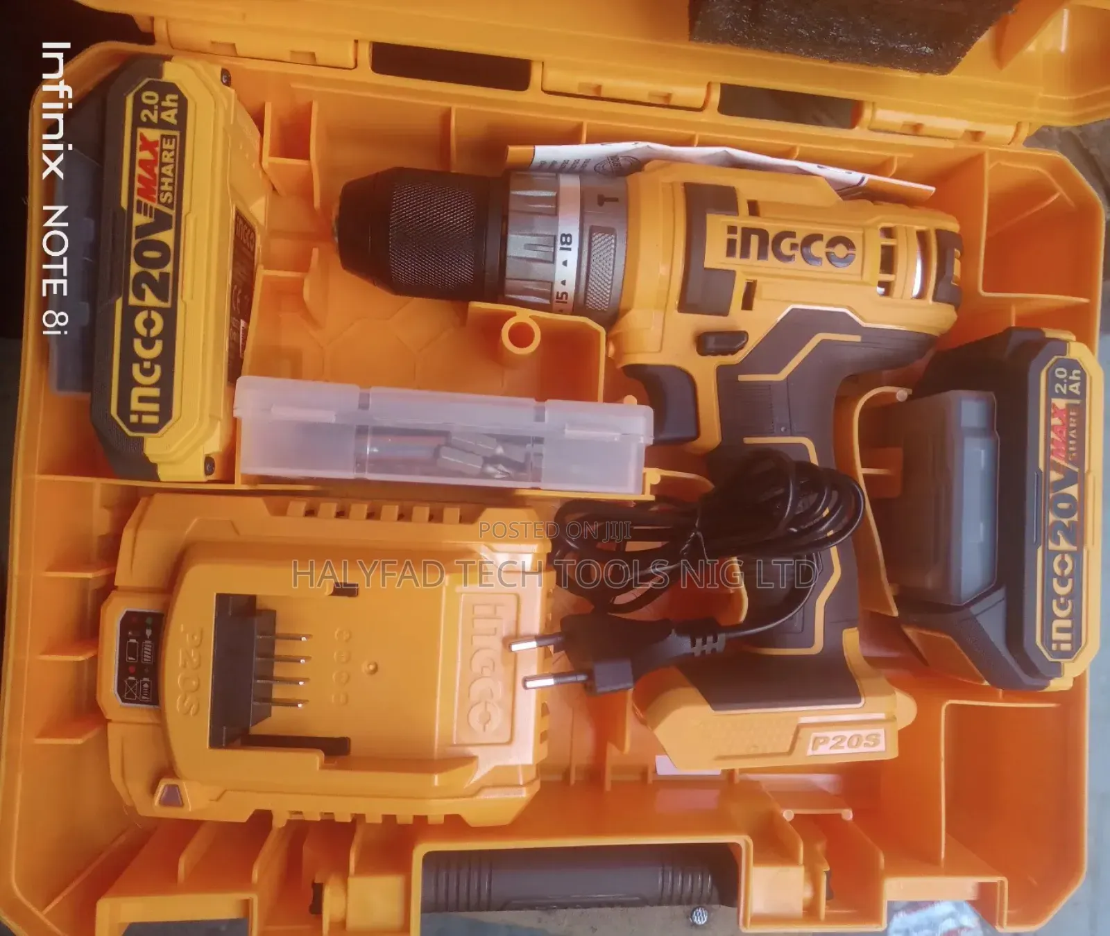Ingco 20v Lithium-Ion Impact Drill Brushless Cordless