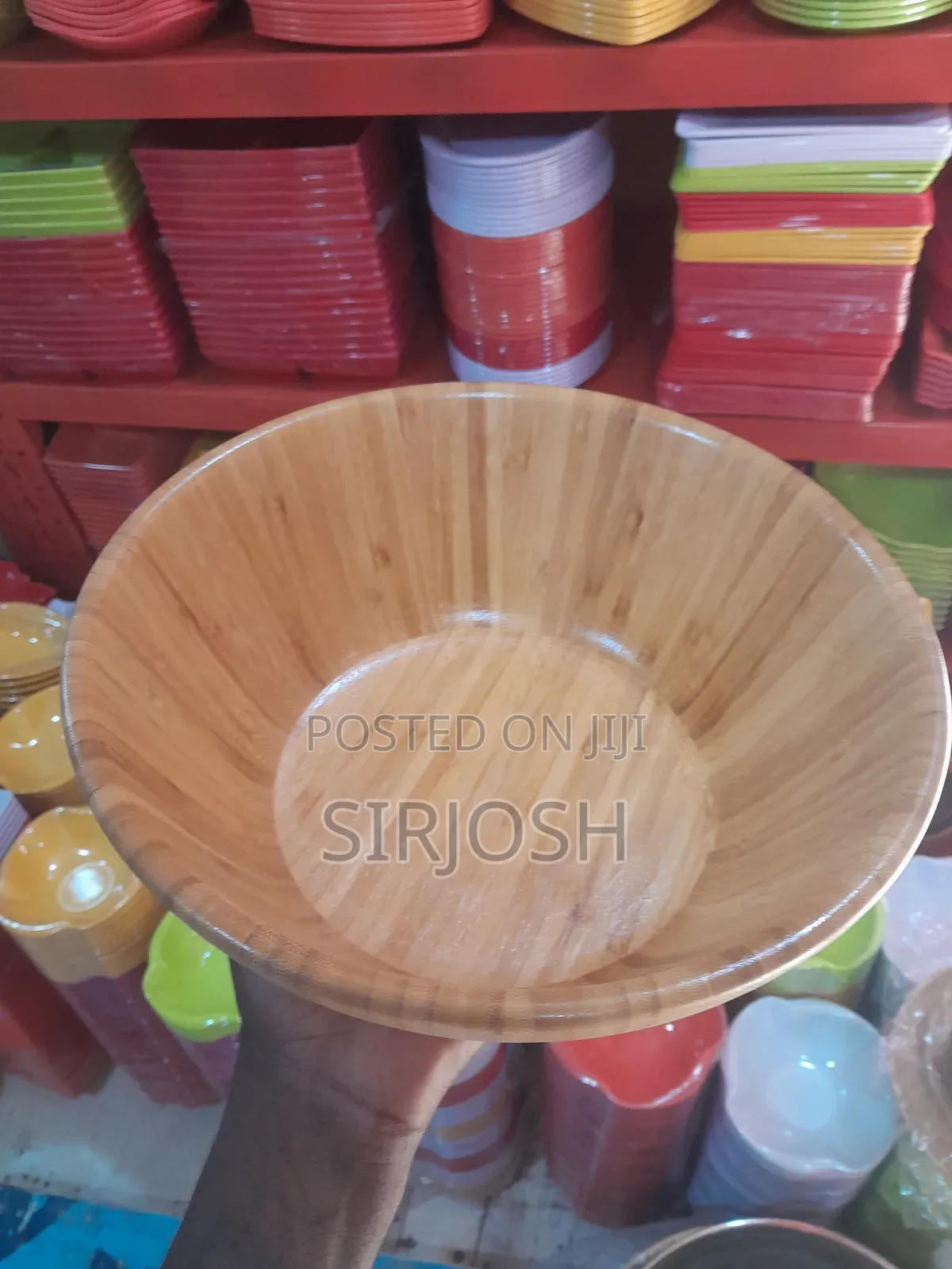 Big Wooden Soup Bowl