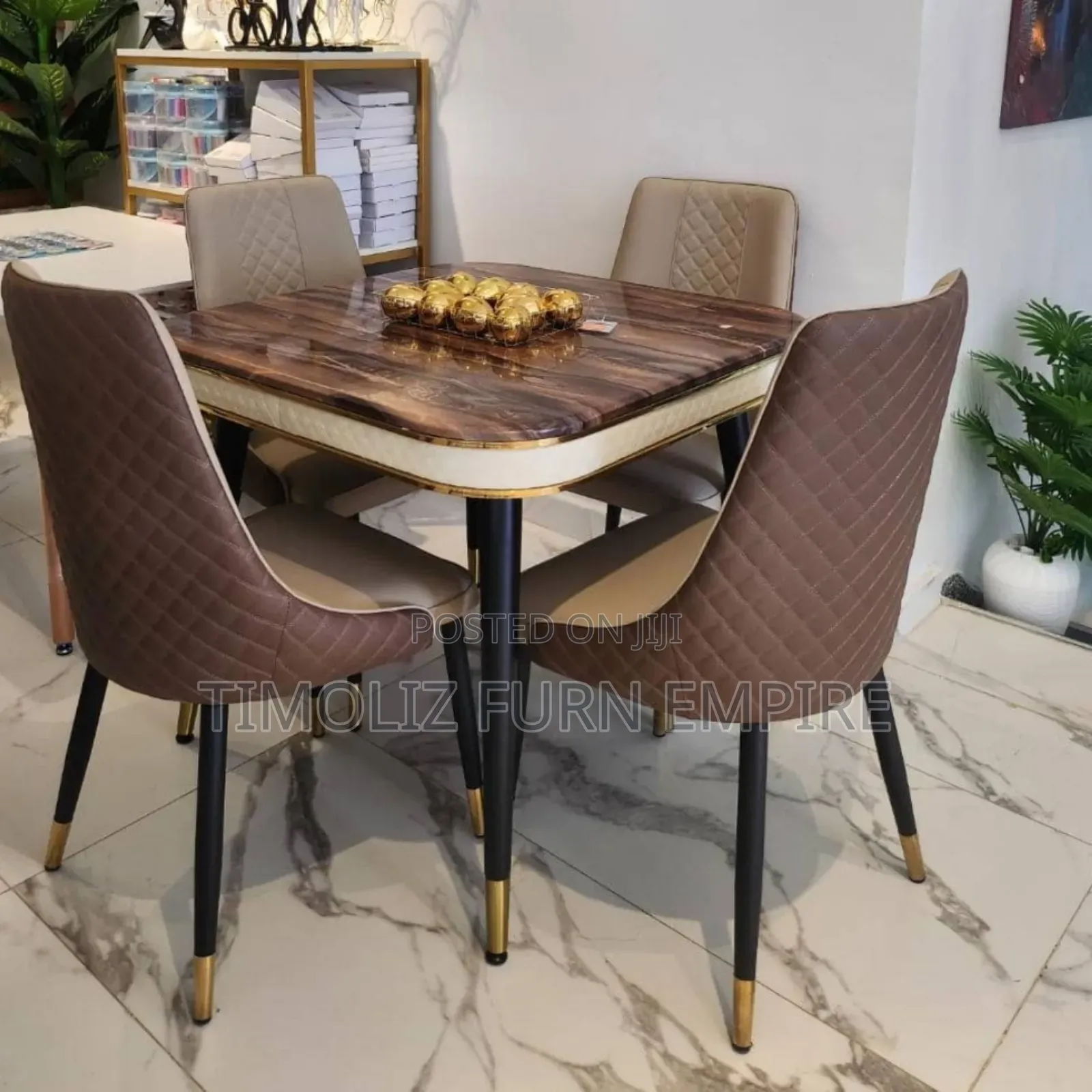 4seaters Luxury Marble Dining Set/Superior.
